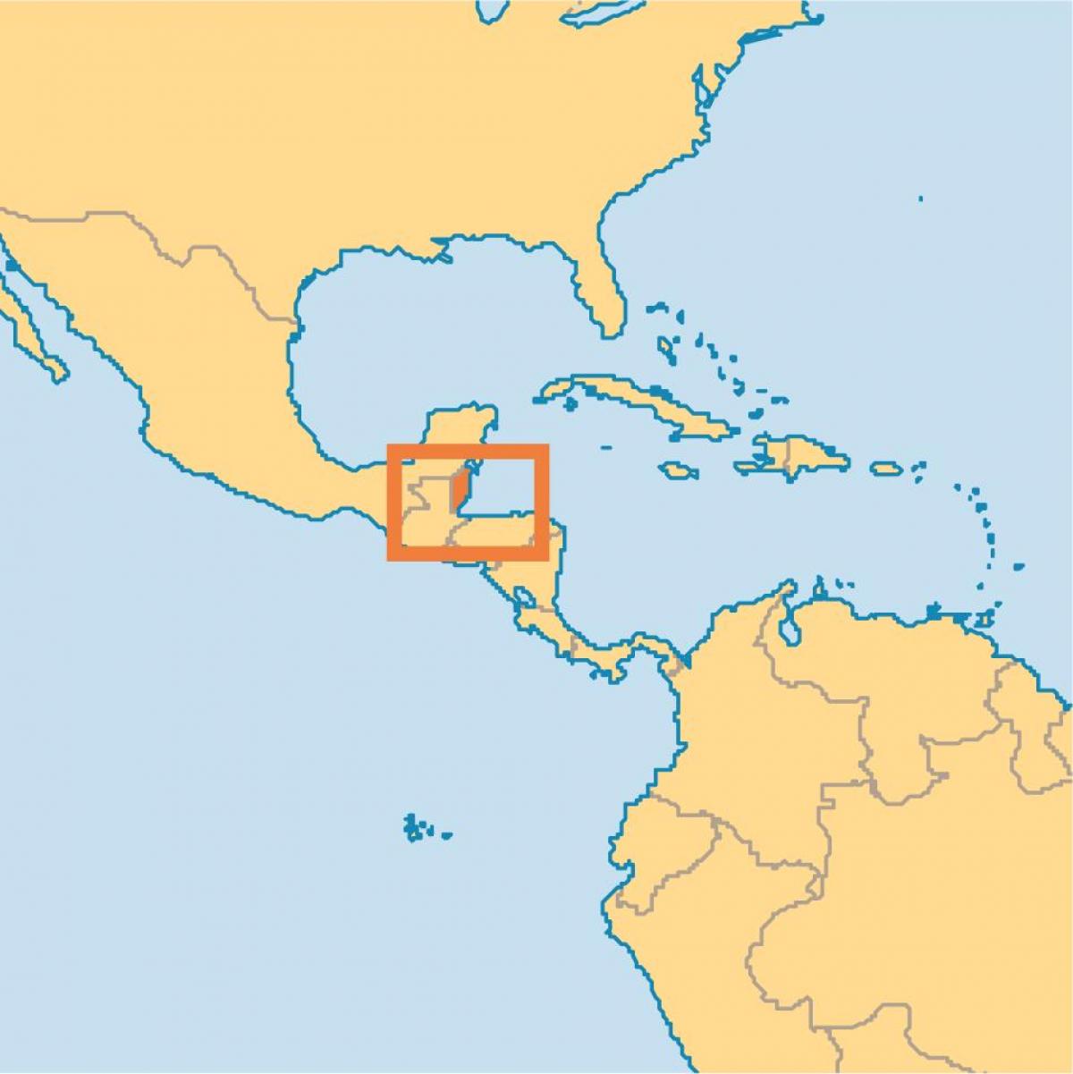 Розташування Беліз на карті світу