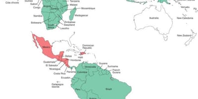 Карта Беліз малярії 