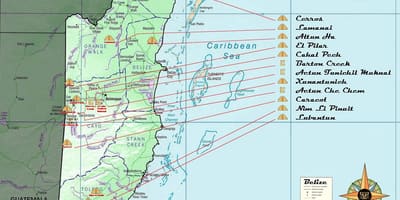 Карта Беліз піраміди