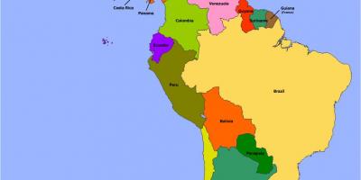 Карта Беліз Південна Америка