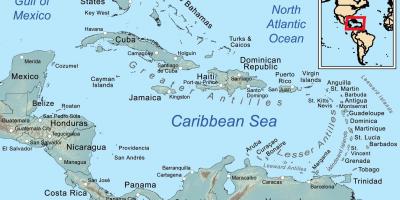 Карта Беліз і прилеглі острови