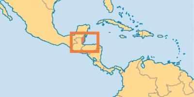 Розташування Беліз на карті світу
