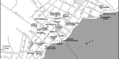 Карта корозал міста Белізу